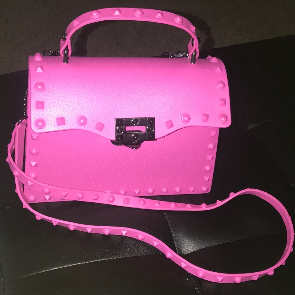 Pink crossbody purse